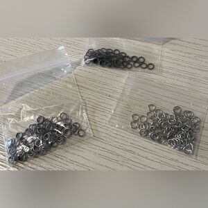 Silver, Bronze, Pewter Metal Jump Rings Jewelry Design Making